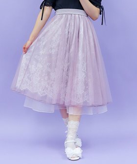 【アクシーズファム/axes femme】のレース*チュールスカート 人気、トレンドファッション・服の通販 founy(ファニー) ファッション Fashion レディースファッション Ladies' Fashion Online スカート Skirt おすすめ Recommend チューリップ Tulip チュール Tulle レース Race 人気 Popularity 春 Spring |ID:prp329100004592591