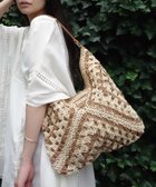 【コーナーズ/CORNERS】のクロシェ配色ペーパーかごバッグ ベージュ|ID: prp329100004592605 ipo3291000000032605647