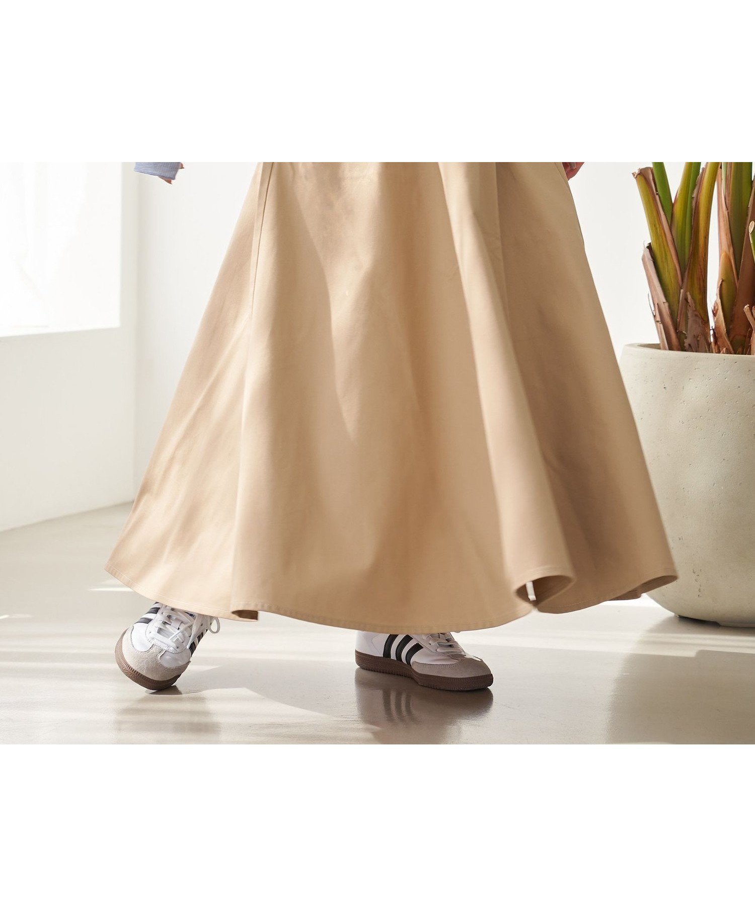 【コーエン/COEN】の【WEB限定】Dickies(ディッキーズ)イージーフレアスカート インテリア・キッズ・メンズ・レディースファッション・服の通販 founy(ファニー) 　ファッション　Fashion　レディースファッション　Ladies' Fashion Online　スカート　Skirt　Aライン/フレアスカート　Flared A-Line Skirts　スニーカー　Sneakers　フィット　Fit　フレア　Flare　ポケット　Pocket　ワーク　Work　おすすめ　Recommend　エレガント 上品　Elegant　BEIGE|ID: prp329100004592618 ipo3291000000032605943