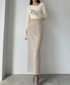【ジュノア/JUNOAH】のLouere ペンシルスカート ライトベージュ|ID: prp329100004592626 ipo3291000000032606076