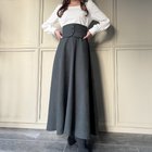 【ジュノア/JUNOAH】の【取り外し可能】ハイウエストコルセットフレアスカート ダークグレー|ID: prp329100004592641 ipo3291000000032606248