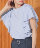 【ピエロ/Pierrot】の接触冷感ラッフルTシャツ ライトブルー|ID: prp329100004592643 ipo3291000000032606260