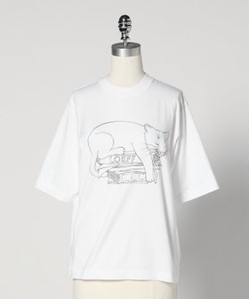 【ユナイテッドアローズ/UNITED ARROWS】のLOEFF スリーピング キャット Tシャツ UNISEX 人気、トレンドファッション・服の通販 founy(ファニー) ファッション Fashion レディースファッション Ladies' Fashion Online トップス・カットソー Tops/Tshirt シャツ/ブラウス Shirts/Blouses ロング / Tシャツ T-Shirts ユニセックス Unisex グラフィック Graphic ジャケット Jacket スウェット Sweat デニム Denim ドレープ Drape ネコ Cat ハーフ Half プリント Print ベスト Vest エレガント 上品 Elegant |ID:prp329100004592668