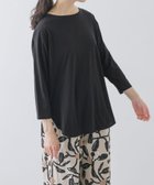 【かぐれ/kagure / URBAN RESEARCH】のシフォン天竺7分袖カットソー BLACK|ID: prp329100004592675 ipo3291000000032763096