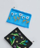 【ケティ/Ketty】の【Casselini】チュール刺繍ポーチ ブルー|ID: prp329100004592688 ipo3291000000032606806