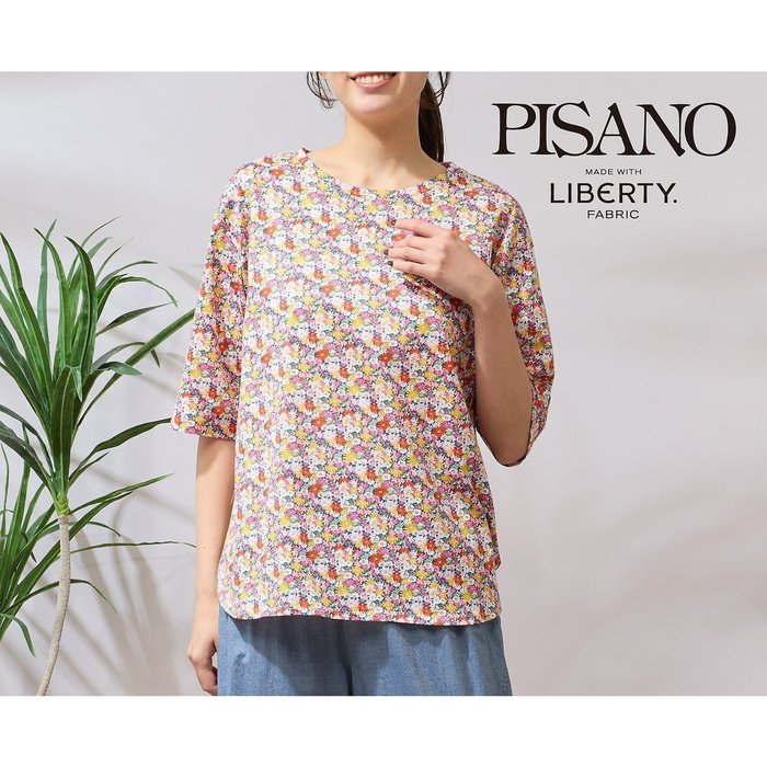 【ピサーノ/PISANO】の【手洗いOK・綿100%・リバティコラボ】ラウンドヘムカットソー インテリア・キッズ・メンズ・レディースファッション・服の通販 founy(ファニー) https://founy.com/ ファッション Fashion レディースファッション Ladies' Fashion Online トップス・カットソー Tops/Tshirt カットソー Cut and Sewn インナー Inner カットソー Cut And Sew シンプル Simple デニム Denim プリント Print ボトム Bottom 夏 Summer エレガント 上品 Elegant |ID: prp329100004592695 ipo3291000000032606969