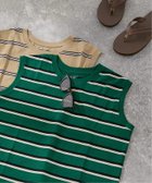 【ジャーナルスタンダード/JOURNAL STANDARD】の《追加 4》汗ジミ防止天竺ボーダーノースリーブ 人気、トレンドファッション・服の通販 founy(ファニー) ファッション Fashion レディースファッション Ladies' Fashion Online トップス・カットソー Tops/Tshirt キャミソール / ノースリーブ No Sleeves 2025年 2025 2025-2026秋冬・A/W Aw/Autumn/Winter/Fw/Fall/2025-2026 ノースリーブ No Sleeve ボーダー Border thumbnail グリーン A|ID: prp329100004592747 ipo3291000000032607781