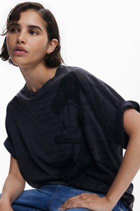 【デシグアル/Desigual】のドナルドダック スケッチプリントTシャツ 人気、トレンドファッション・服の通販 founy(ファニー) ファッション Fashion レディースファッション Ladies' Fashion Online トップス・カットソー Tops/Tshirt シャツ/ブラウス Shirts/Blouses ロング / Tシャツ T-Shirts デニム Denim プリント Print リラックス Relax 手描き Hand Drawn |ID:prp329100004592776