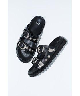 【トーガ/TOGA / MEN】のBuckle sandals 人気、トレンドファッション・服の通販 founy(ファニー) ファッション Fashion メンズファッション Men's Style Online インソール Insole サンダル Sandals シルバー Silver メタル Metal |ID:prp329100004592785