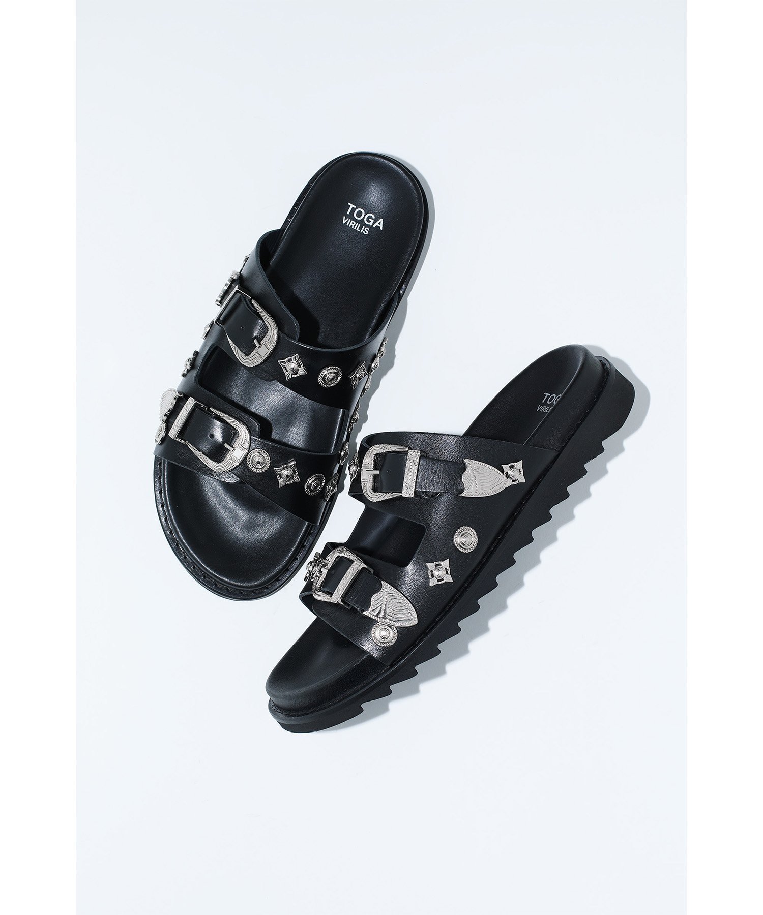【トーガ/TOGA / MEN】のBuckle sandals 人気、トレンドファッション・服の通販 founy(ファニー) 　ファッション　Fashion　メンズファッション　Men's Style Online　インソール　Insole　サンダル　Sandals　シルバー　Silver　メタル　Metal　 other-1|ID: prp329100004592785 ipo3291000000032608482