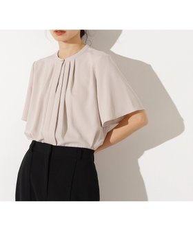 【エヌ ナチュラルビューティーベーシック/N.Natural Beauty basic】のフロントタックフレアスリーブブラウス 人気、トレンドファッション・服の通販 founy(ファニー) ファッション Fashion レディースファッション Fashion for Women トップス・カットソー Cut & Sew Tops シャツ・ブラウス・オフィスカジュアル Elegant Blouses & Button-Ups インナー Innerwear シンプル Simple, Minimal ジャケット Jacket, Outerwear ジョーゼット Georgette, Semi-Sheer Fabric スリーブ Sleeve, Long Sleeve / Short Sleeve フレア Flare, Flared ベーシック Basic, Essential エレガント 上品 Elegant |ID:prp329100004592791