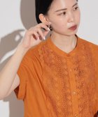 【ビームス ハート/BEAMS HEART】のレースヨーク シャツ 人気、トレンドファッション・服の通販 founy(ファニー) ファッション Fashion レディースファッション Ladies' Fashion Online トップス・カットソー Tops/Tshirt シャツ/ブラウス Shirts/Blouses インナー Inner ウェーブ Wave クラシカル Classical スタンド Stand デニム Denim フレア Flare ヨーク Yoke レース Race おすすめ Recommend 夏 Summer エレガント 上品 Elegant ビジネス 仕事 通勤 Business thumbnail ORANGE|ID: prp329100004592793 ipo3291000000032608547