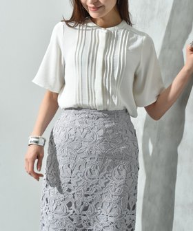 【インタープラネット/INTERPLANET】のポーラピンタックブラウス 人気、トレンドファッション・服の通販 founy(ファニー) ファッション Fashion レディースファッション Ladies' Fashion Online トップス・カットソー Tops/Tshirt シャツ/ブラウス Shirts/Blouses アクセサリー Accessories ネックレス Necklace パール Pearl フロント Front ベーシック Basic エレガント 上品 Elegant 夏 Summer |ID:prp329100004592794