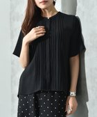 【インタープラネット/INTERPLANET】のポーラピンタックブラウス 人気、トレンドファッション・服の通販 founy(ファニー) ファッション Fashion レディースファッション Ladies' Fashion Online トップス・カットソー Tops/Tshirt シャツ/ブラウス Shirts/Blouses アクセサリー Accessories ネックレス Necklace パール Pearl フロント Front ベーシック Basic エレガント 上品 Elegant 夏 Summer thumbnail ブラック|ID: prp329100004592794 ipo3291000000032608566