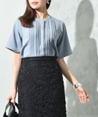 【インタープラネット/INTERPLANET】のポーラピンタックブラウス 人気、トレンドファッション・服の通販 founy(ファニー) ファッション Fashion レディースファッション Ladies' Fashion Online トップス・カットソー Tops/Tshirt シャツ/ブラウス Shirts/Blouses アクセサリー Accessories ネックレス Necklace パール Pearl フロント Front ベーシック Basic エレガント 上品 Elegant 夏 Summer thumbnail ブルー|ID: prp329100004592794 ipo3291000000032608568