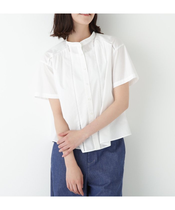 【ヒューマンウーマン/HUMAN WOMAN】のタイプライターブラウス インテリア・キッズ・メンズ・レディースファッション・服の通販 founy(ファニー) https://founy.com/ ファッション Fashion レディースファッション Ladies' Fashion Online トップス・カットソー Tops/Tshirt シャツ/ブラウス Shirts/Blouses おすすめ Recommend ギャザー Gather コンパクト Compact スタンダード Standard タイプライター Typewriter フロント Front ボトム Bottom レース Race エレガント 上品 Elegant 半袖 Short Sleeve 夏 Summer |ID: prp329100004592802 ipo3291000000032608665