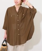 【ジャーナルスタンダード レリューム/JOURNAL STANDARD relume】のナチュラルストレッチドルマンシャツ 人気、トレンドファッション・服の通販 founy(ファニー) ファッション Fashion レディースファッション Fashion for Women トップス・カットソー Cut & Sew Tops シャツ・ブラウス・オフィスカジュアル Elegant Blouses & Button-Ups 2025年 2025 2025春夏・S/S Spring/Summer 2025 SS25 ギャザー Gathered, Ruffled シアー Sheer, See-Through シンプル Simple, Minimal ヨーク Yoke, Yoke Design thumbnail ブラウン|ID: prp329100004592807 ipo3291000000033593359
