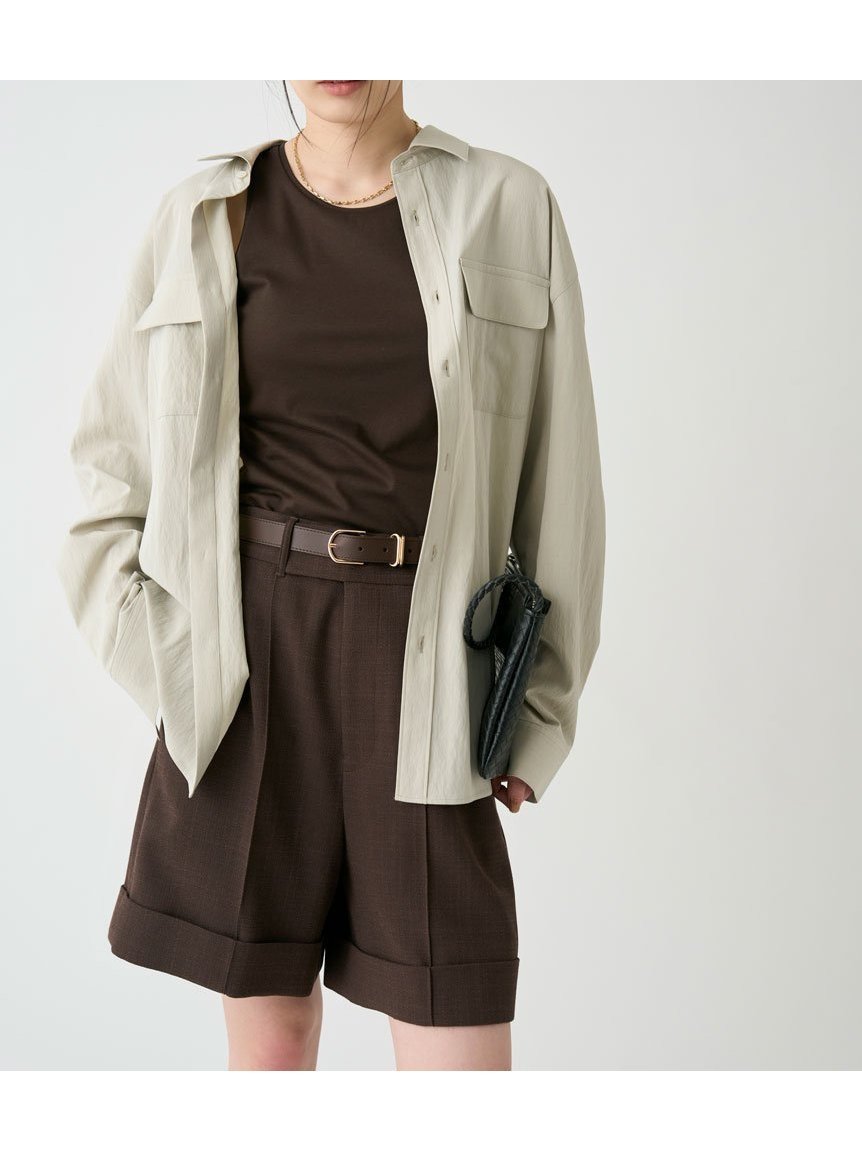 【ミースロエ/MIESROHE】のとろみポケットシャツ インテリア・キッズ・メンズ・レディースファッション・服の通販 founy(ファニー) 　ファッション　Fashion　レディースファッション　Ladies' Fashion Online　トップス・カットソー　Tops/Tshirt　シャツ/ブラウス　Shirts/Blouses　とろみ　Thickness　シンプル　Simple　ポケット　Pocket　リラックス　Relax　LBEG[035]|ID: prp329100004592818 ipo3291000000032608806