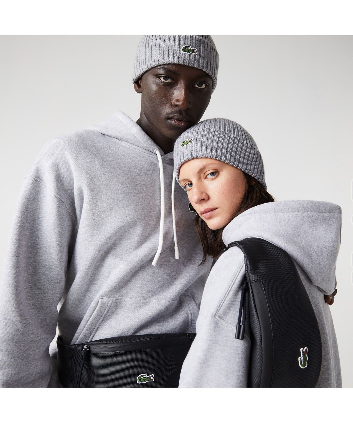 【ラコステ/LACOSTE】のLCSTアンリミテッド ウエストバッグ インテリア・キッズ・メンズ・レディースファッション・服の通販 founy(ファニー) 　ファッション　Fashion　レディースファッション　Ladies' Fashion Online　バッグ　Bag　スリム　Slim　フロント　Front　定番　Standard　鹿の子　Pique　ブラック|ID: prp329100004592835 ipo3291000000032609001