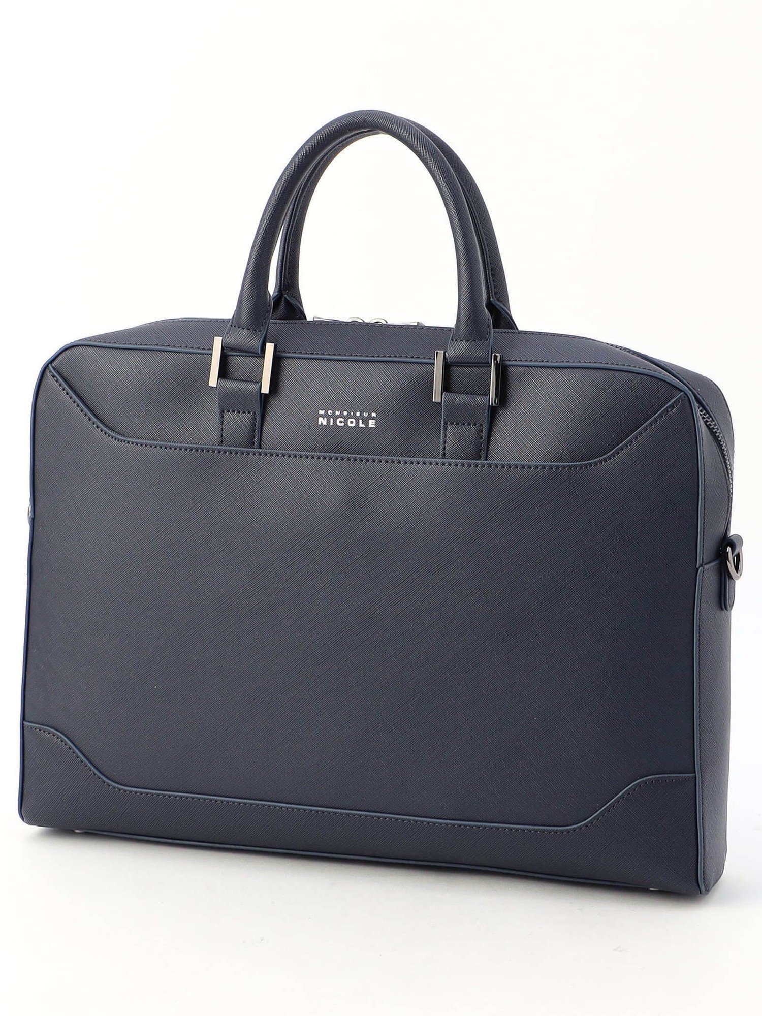 【ニコル/NICOLE / MEN】のレザーブリーフケース 人気、トレンドファッション・服の通販 founy(ファニー) 　ファッション　Fashion　メンズファッション　Fashion for Men　ショルダー　Shoulder, Shoulder Strap　スタイリッシュ　Stylish, Fashionable　フロント　Front, Front Design　ポケット　Pocket, Pocket Detail　ワイド　Wide, Wide Fit　エレガント 上品　Elegant　軽量　Lightweight, Ultra Light　 other-1|ID: prp329100004592837 ipo3291000000032763324
