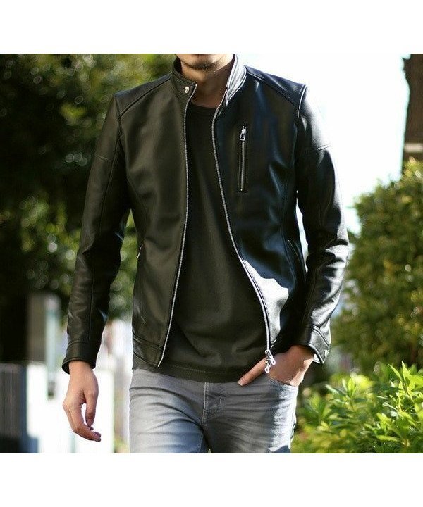 【メンズビギトーキョー/Men's Bigi / MEN】のシングルライダースレザージャケット インテリア・キッズ・メンズ・レディースファッション・服の通販 founy(ファニー) 　ファッション　Fashion　メンズファッション　Men's Style Online　ジャケット　Jacket　エレガント 上品　Elegant　ブラック|ID: prp329100004592842 ipo3291000000032609059