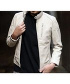 【メンズビギトーキョー/Men's Bigi / MEN】のシングルライダースレザージャケット 人気、トレンドファッション・服の通販 founy(ファニー) ファッション Fashion メンズファッション Men's Style Online ジャケット Jacket エレガント 上品 Elegant thumbnail オフホワイト|ID: prp329100004592842 ipo3291000000032609061