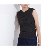 【エヌ ナチュラルビューティーベーシック/N.Natural Beauty basic】のフロントツイストリブニット 人気、トレンドファッション・服の通販 founy(ファニー) ファッション Fashion レディースファッション Ladies' Fashion Online トップス・カットソー Tops/Tshirt ニット Knit Tops アシンメトリー Asymmetry シアー Sheer シンプル Simple ツイスト Twist ノースリーブ No Sleeve リブニット Rib Knit thumbnail チャコール1|ID: prp329100004592858 ipo3291000000032609253
