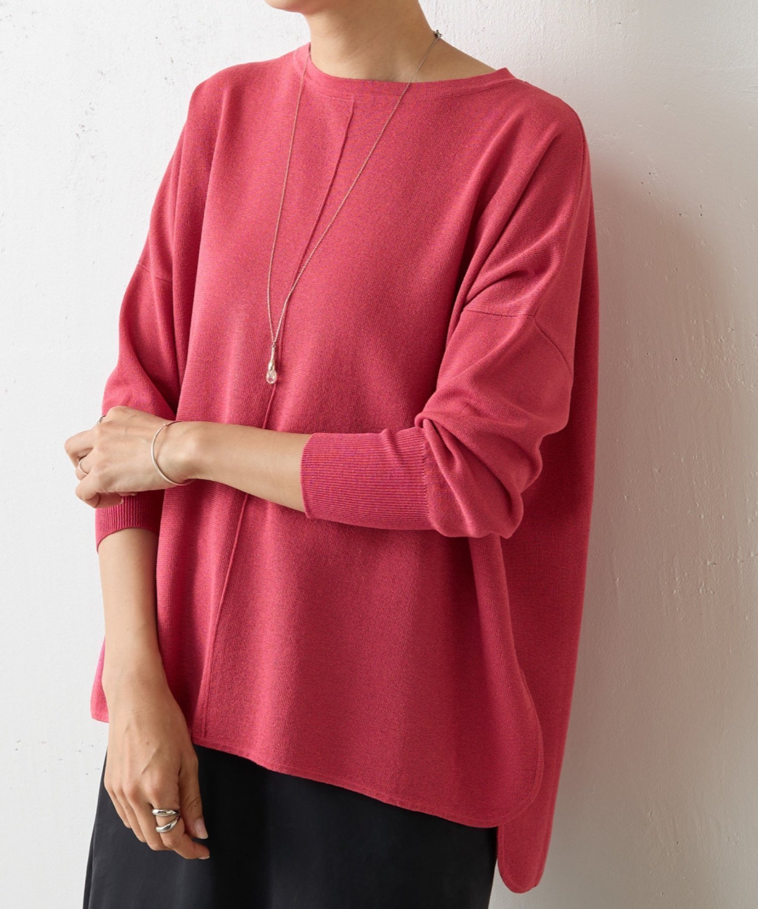 【その他のブランド/Other】のサラットプルオーバー 人気、トレンドファッション・服の通販 founy(ファニー) 　ファッション　Fashion　レディースファッション　Fashion for Women　トップス・カットソー　Cut & Sew Tops　カジュアルプルオーバー・ニットトップス　Pullovers & Knit Tops / Casual Pullovers　おすすめ　Recommended / Our Picks　アクリル　Acrylic Material　カーディガン　Cardigan, Knitwear　ショルダー　Shoulder, Shoulder Strap　シンプル　Simple, Minimal　デニム　Denim, Jeans Material　ドロップ　Drop Shoulder, Dropped Style　ボトム　Bottoms, Lower Wear　エレガント 上品　Elegant　 other-1|ID: prp329100004592887 ipo3291000000032750034