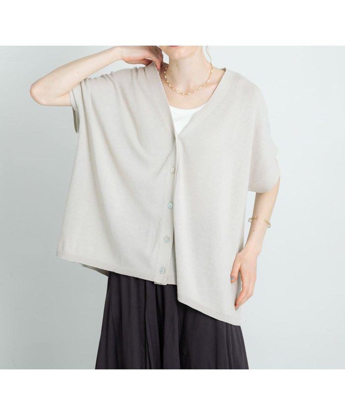 【サニーレーベル/Sonny Label / URBAN RESEARCH】の『接触冷感』クールミストフレンチニットカーディガン インテリア・キッズ・メンズ・レディースファッション・服の通販 founy(ファニー) https://founy.com/ ファッション Fashion レディースファッション Ladies' Fashion Online トップス・カットソー Tops/Tshirt ニット Knit Tops カーディガン Cardigans 2025年 2025 2025春夏・S/S Ss,Spring/Summer,2025 おすすめ Recommend カーディガン Cardigan シンプル Simple スリーブ Sleeve タンク Tank ノースリーブ No Sleeve フレンチ French 夏 Summer S/S・春夏 Ss・Spring/Summer |ID: prp329100004592891 ipo3291000000032609598