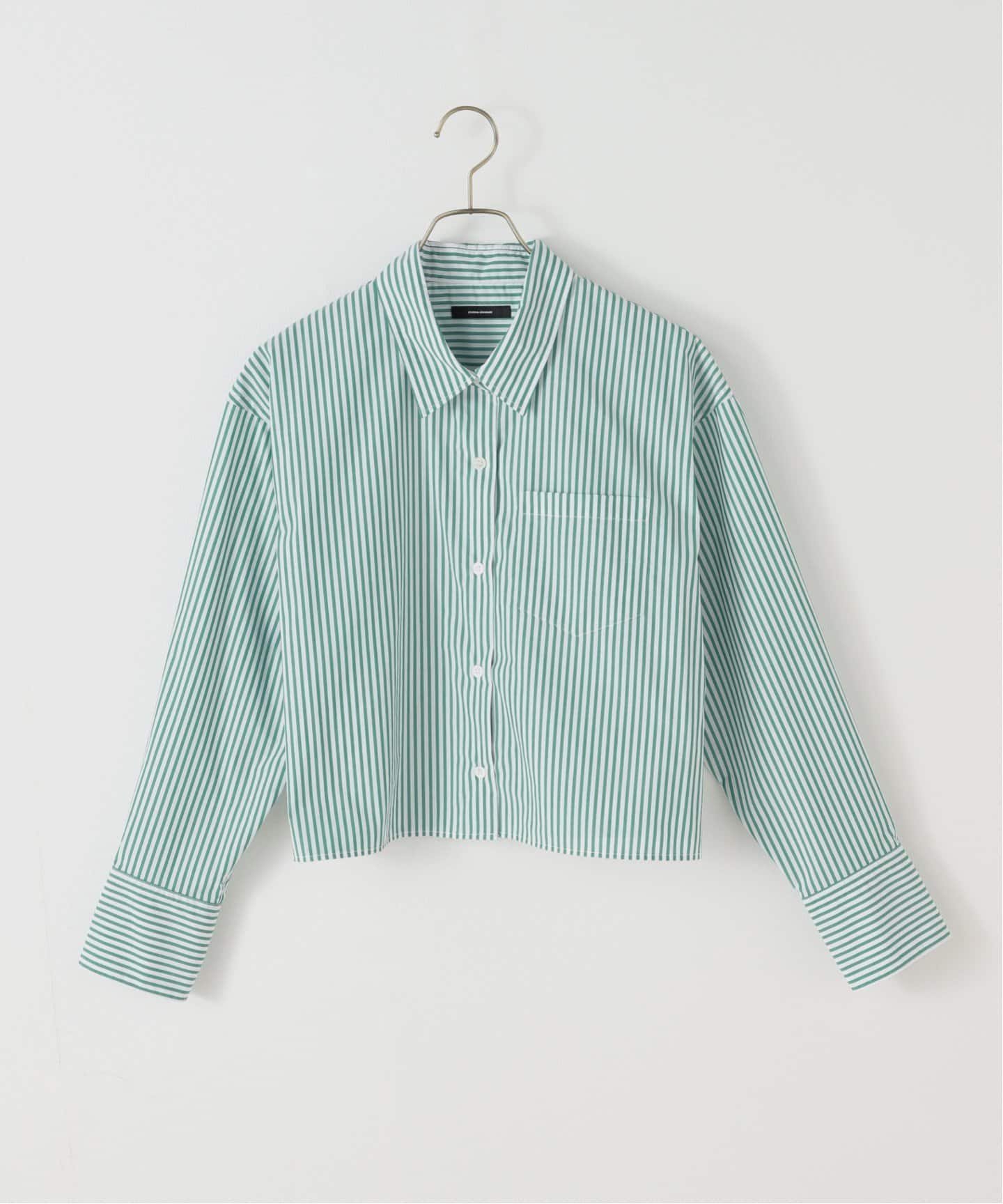 【ジャーナルスタンダード/JOURNAL STANDARD】のAPESCO TCタイプライタークロップドシャツ インテリア・キッズ・メンズ・レディースファッション・服の通販 founy(ファニー) 　ファッション　Fashion　レディースファッション　Ladies' Fashion Online　トップス・カットソー　Tops/Tshirt　シャツ/ブラウス　Shirts/Blouses　2025年　2025　2025春夏・S/S　Ss,Spring/Summer,2025　クロップド　Cropped　ベーシック　Basic　ボトム　Bottom　レギュラー　Regular　グリーン|ID: prp329100004592899 ipo3291000000032609668