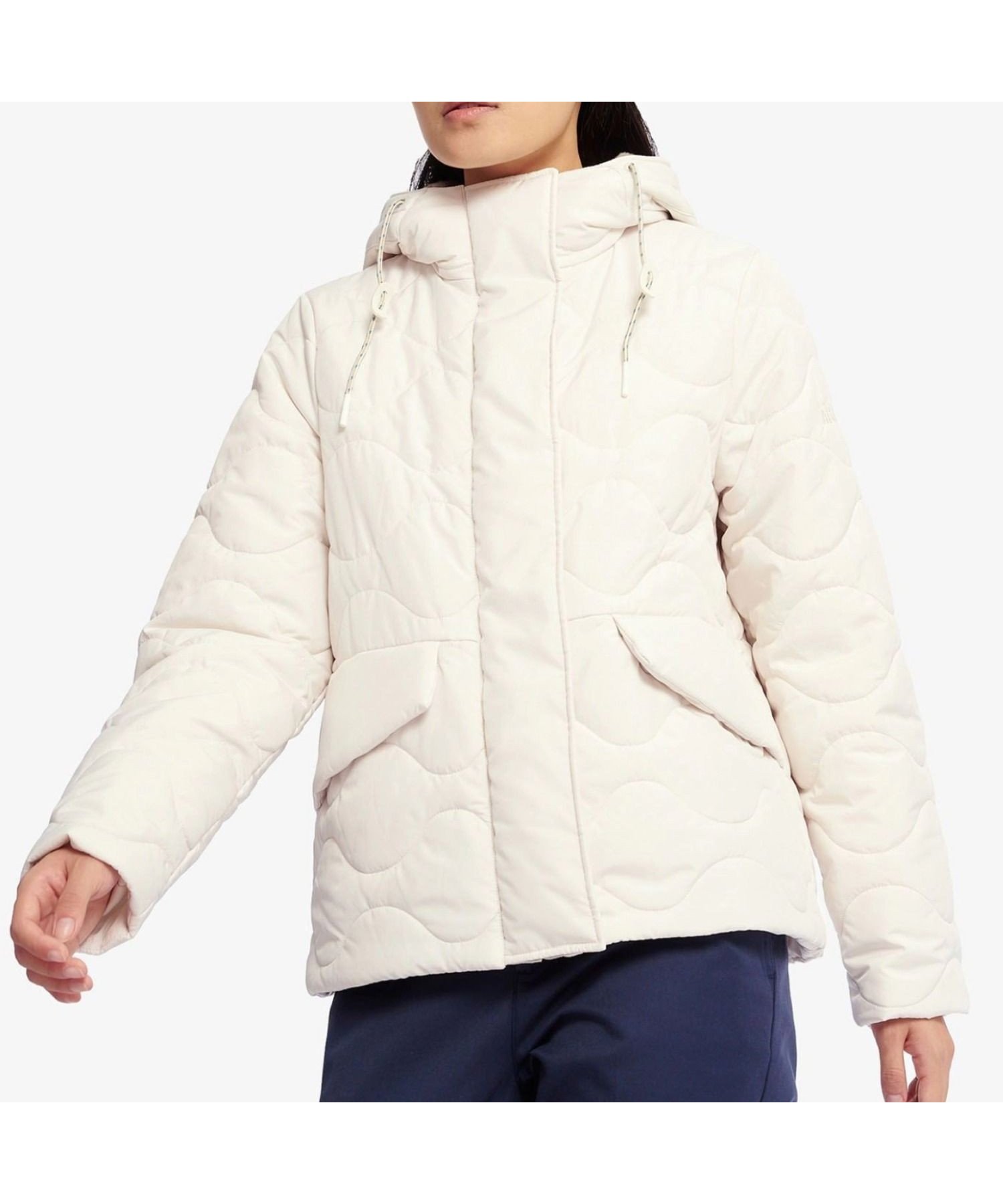 【エーグル/AIGLE】の撥水 DUPONT SORONA 中綿 インサレーション キルティングフーデッドジャケット インテリア・キッズ・メンズ・レディースファッション・服の通販 founy(ファニー) 　ファッション　Fashion　レディースファッション　Ladies' Fashion Online　アウター　Coat Outerwear　ジャケット　Jackets　ダメージ　Damage　ドローコード　Draw Cord　フラップ　Flap　フロント　Front　ポケット　Pocket　ホワイト|ID: prp329100004592908 ipo3291000000032609774