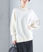 【シップス フォー ウィメン/SHIPS】の手洗い可能 マーセライズ コットン 編地 切替 プルオーバー 24SS オフホワイト|ID: prp329100004592925 ipo3291000000032610125