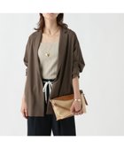 【エルーラ/Elura】のサラサラリラクシージャケット/321604 人気、トレンドファッション・服の通販 founy(ファニー) ファッション Fashion レディースファッション Fashion for Women アウター Coat / Outerwear Collection レディースジャケット・軽アウター Jackets おすすめ Recommended / Our Picks ジョーゼット Georgette, Semi-Sheer Fabric スタイリッシュ Stylish, Fashionable セットアップ Set-Up, Coordinated Outfit ボトム Bottoms, Lower Wear 夏 Summer 定番 Standard, Basic Item 旅行 Travel thumbnail ダークブラウン58|ID: prp329100004592930 ipo3291000000033714137