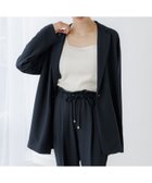 【エルーラ/Elura】のサラサラリラクシージャケット/321604 人気、トレンドファッション・服の通販 founy(ファニー) ファッション Fashion レディースファッション Fashion for Women アウター Coat / Outerwear Collection レディースジャケット・軽アウター Jackets おすすめ Recommended / Our Picks ジョーゼット Georgette, Semi-Sheer Fabric スタイリッシュ Stylish, Fashionable セットアップ Set-Up, Coordinated Outfit ボトム Bottoms, Lower Wear 夏 Summer 定番 Standard, Basic Item 旅行 Travel thumbnail ネイビー88|ID: prp329100004592930 ipo3291000000033714138