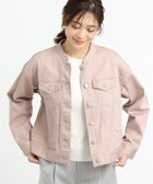 【リフレクト/Reflect】の【春SALE/手洗い可】カラーデニムジャケット ピンク|ID: prp329100004592932 ipo3291000000032610220