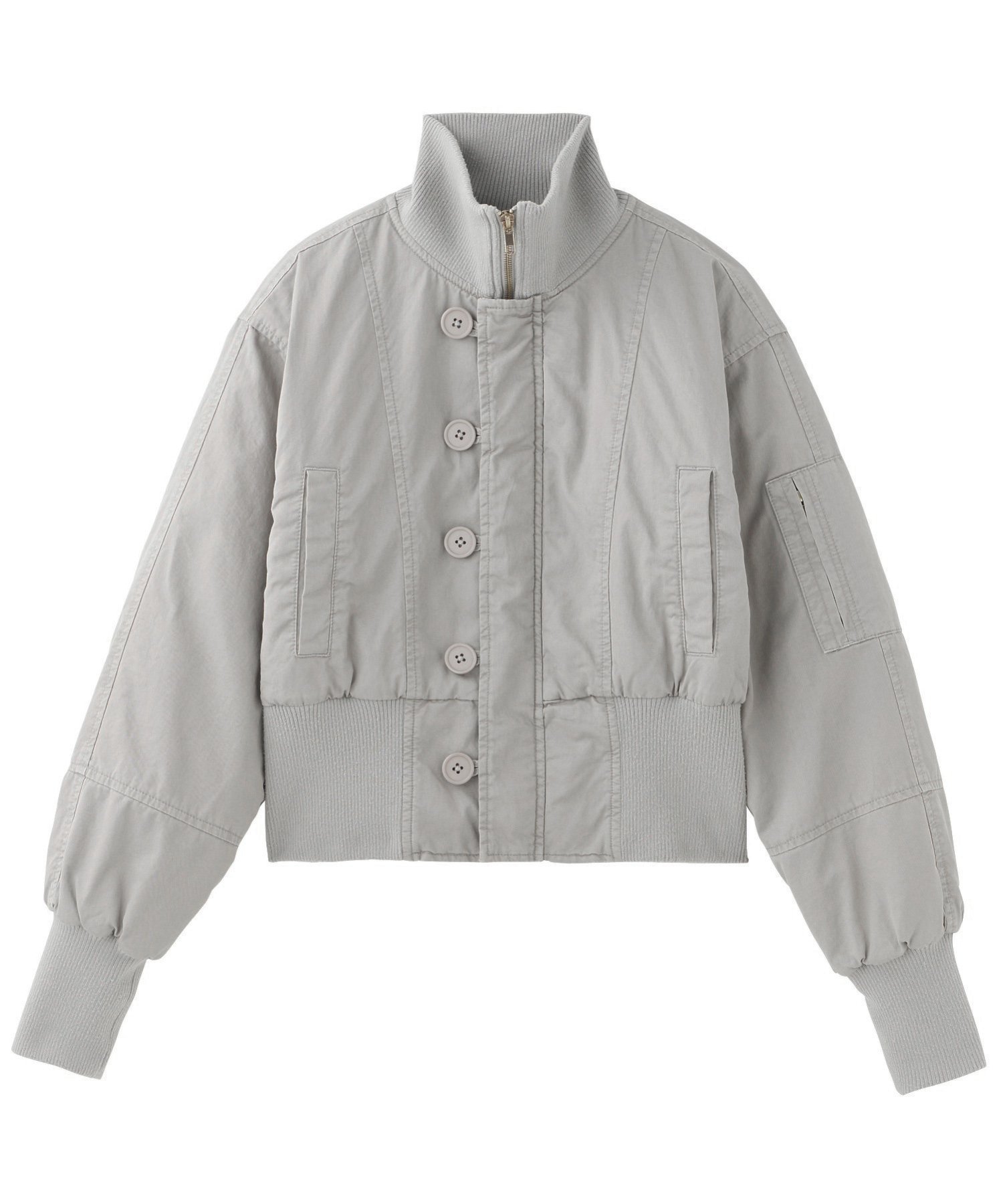 【エックスガール/X-girl】のWASHED MILITARY JACKET インテリア・キッズ・メンズ・レディースファッション・服の通販 founy(ファニー) 　ファッション　Fashion　レディースファッション　Ladies' Fashion Online　アウター　Coat Outerwear　ジャケット　Jackets　おすすめ　Recommend　キャップ　Cap　コンパクト　Compact　シンプル　Simple　ジャケット　Jacket　デニム　Denim　ハイネック　High Neck　ベーシック　Basic　ミリタリー　Military　メタル　Metal　A/W・秋冬　Aw・Autumn/Winter・Fw・Fall-Winter　GREY|ID: prp329100004592934 ipo3291000000032610238