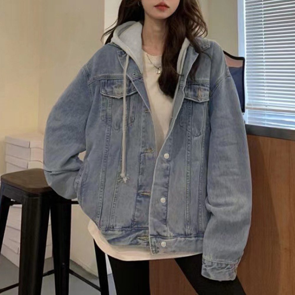 【ミニミニストア/miniministore】の韓国デニムジャケット フード付き 大きい 人気、トレンドファッション・服の通販 founy(ファニー) 　ファッション　Fashion　レディースファッション　Ladies' Fashion Online　アウター　Coat Outerwear　ジャケット　Jackets　デニムジャケット　Denim Jackets　ジャケット　Jacket　ジーンズ　Jeans　スニーカー　Sneakers　デニム　Denim　トレンド　Trend　パーカー　Hoodie　冬　Winter　A/W・秋冬　Aw・Autumn/Winter・Fw・Fall-Winter　長袖　Long Sleeve　 other-1|ID: prp329100004592946 ipo3291000000032610429