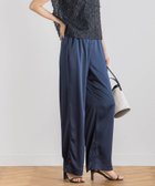 【ドロワット ロートレアモン/Droite Lautreamont】の【新色追加】ハンマーサテンパンツ≪洗濯機で洗える≫ ネイビー|ID: prp329100004592959 ipo3291000000032610613