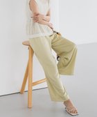 【ドロワット ロートレアモン/Droite Lautreamont】の【新色追加】ハンマーサテンパンツ≪洗濯機で洗える≫ イエロー|ID: prp329100004592959 ipo3291000000032610617