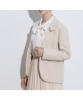 【クチュール ブローチ/Couture Brooch】の【セレモニーシーン/お仕事にも】ダブルクロスカラーレスジャケット 人気、トレンドファッション・服の通販 founy(ファニー) ファッション Fashion レディースファッション Fashion for Women アウター Coat / Outerwear Collection レディースジャケット・軽アウター Jackets スリット Slit, Slit Detail セレモニー Ceremony フェミニン Feminine, Girly レース Lace, Lace Fabric ビジネス 仕事 通勤 Business / Work / Commuting |ID:prp329100004592964