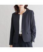 【イッカ/ikka】の【洗濯機で洗える/セットアップ対応】ウォッシャブルキーネックジャケット ネイビーブルー|ID: prp329100004592976 ipo3291000000032610848