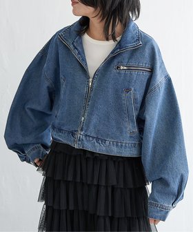 【ヴァンス エクスチェンジ/VENCE EXCHANGE】のスタンドカラーショート丈ブルゾン 人気、トレンドファッション・服の通販 founy(ファニー) ファッション Fashion レディースファッション Ladies' Fashion Online アウター Coat Outerwear ブルゾン Blouson/Jackets おすすめ Recommend ショート Short スタンド Stand デニム Denim ブルゾン Blouson ポケット Pocket 防寒 Cold Protection |ID:prp329100004592977