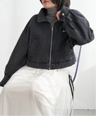 【ヴァンス エクスチェンジ/VENCE EXCHANGE】のスタンドカラーショート丈ブルゾン 人気、トレンドファッション・服の通販 founy(ファニー) ファッション Fashion レディースファッション Ladies' Fashion Online アウター Coat Outerwear ブルゾン Blouson/Jackets おすすめ Recommend ショート Short スタンド Stand デニム Denim ブルゾン Blouson ポケット Pocket 防寒 Cold Protection thumbnail ブラック|ID: prp329100004592977 ipo3291000000032610863