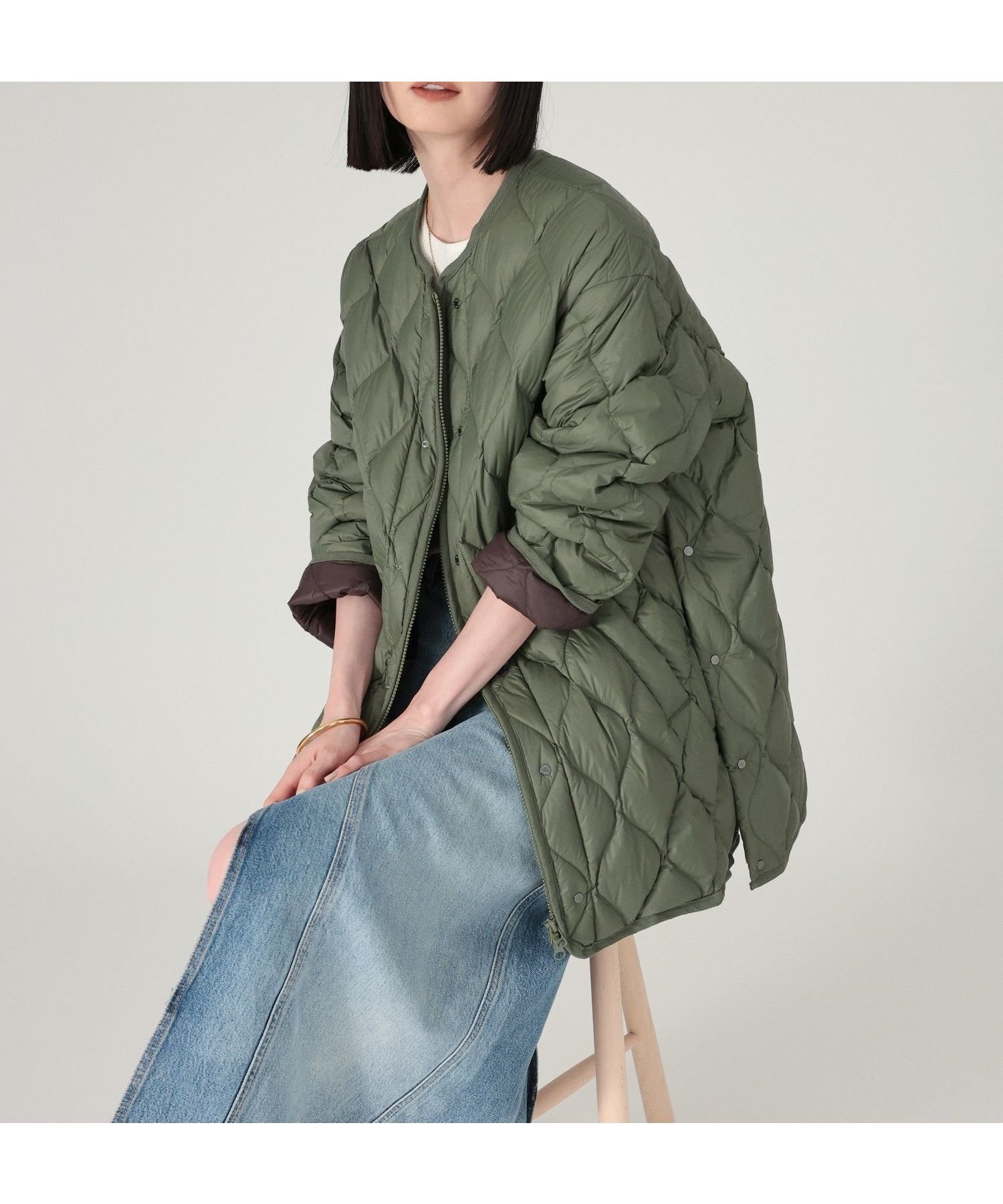 【バビロン/BABYLONE / KIDS】の【TAION】 別注 ダウンジャケット 人気、トレンドファッション・服の通販 founy(ファニー) 　ファッション　Fashion　キッズファッション　KIDS Children’s Clothing　アウター　Coat Outerwear /Kids　インナー　Inner　ジャケット　Jacket　スリット　Slit　ダウン　Down　フォルム　Form　別注　Special Order　ミリタリー　Military　ライナー　Liner　ルーズ　Loose　再入荷　Restock/Back In Stock/Re Arrival　おすすめ　Recommend　旅行　Travel　 other-1|ID: prp329100004592981 ipo3291000000032610892