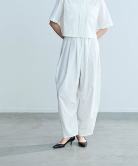 【ノーク/N.O.R.C】のソフトタイプライターカーブパンツ【COOL MOTION】 人気、トレンドファッション・服の通販 founy(ファニー) ファッション Fashion レディースファッション Ladies' Fashion Online パンツ Pants ギャザー Gather ストレッチ Stretch タイプライター Typewriter フロント Front ランダム Random ワイド Wide 吸水 Water Absorption |ID:prp329100004592986