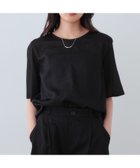 【インディヴィ/INDIVI】の【日本製/SETUP可能】ガーゼ素材Tブラウス ブラック|ID: prp329100004592990 ipo3291000000032611072