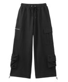 【エックスガール/X-girl】のFACE LABEL MULTI POCKET SWEAT PANTS 人気、トレンドファッション・服の通販 founy(ファニー) ファッション Fashion レディースファッション Ladies' Fashion Online パンツ Pants おすすめ Recommend コンパクト Compact スウェット Sweat ポケット Pocket 夏 Summer 定番 Standard 春 Spring S/S・春夏 Ss・Spring/Summer thumbnail BLACK|ID: prp329100004593004 ipo3291000000032611347