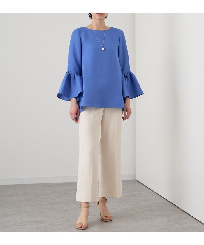 【アナイ/ANAYI】の【セットアップ対応商品】ライトスラブフレアクロップドパンツ インテリア・キッズ・メンズ・レディースファッション・服の通販 founy(ファニー) https://founy.com/ ファッション Fashion レディースファッション Ladies' Fashion Online セットアップ Setup パンツ Pants セットアップ Set Up |ID: prp329100004593027 ipo3291000000032611631
