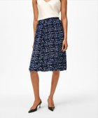 【ブルックス ブラザーズ/Brooks Brothers】のレーヨン シグネチャープリント シフォンプリーツスカート ブルー|ID: prp329100004593056 ipo3291000000032612012