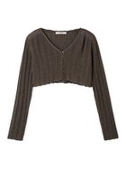 【スナイデル/SNIDEL】のリブシアーカーディガン 人気、トレンドファッション・服の通販 founy(ファニー) ファッション Fashion レディースファッション Ladies' Fashion Online トップス・カットソー Tops/Tshirt カーディガン Cardigans ウェーブ Wave カーディガン Cardigan ショート Short ストレート Straight スパンコール Sequins デコルテ Decolletage トレンド Trend ボーダー Border ミドル Middle リュクス Luxe おすすめ Recommend thumbnail BRW[058]|ID: prp329100004593666 ipo3291000000032619525